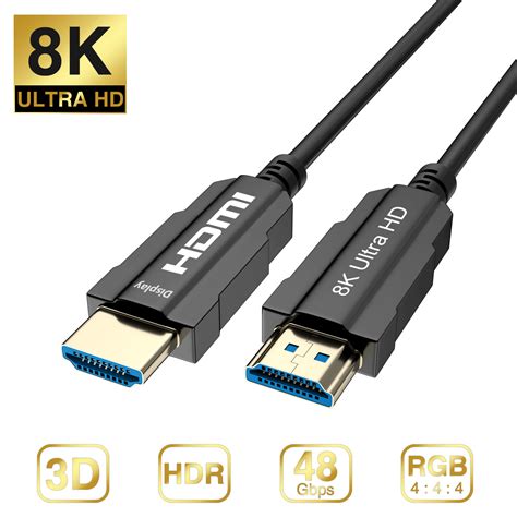 YIWENTEC HDMI Fibre Optic Active Cable Real UHD HDR 48Gbps 8K@60Hz 4K ...