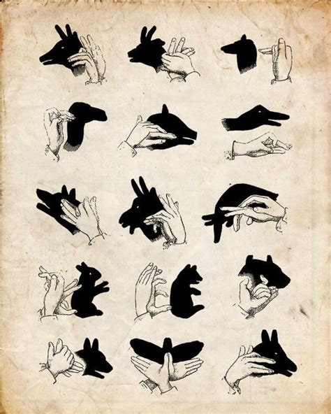 Vintage Illustration Shadow Puppets Antique Silhouette - Etsy