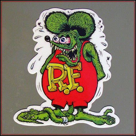 Rat Fink Sticker Decal Vinyl Bike Car Big Daddy Ed Roth Hot Rod VW Racing Tuning | eBay in 2020 ...