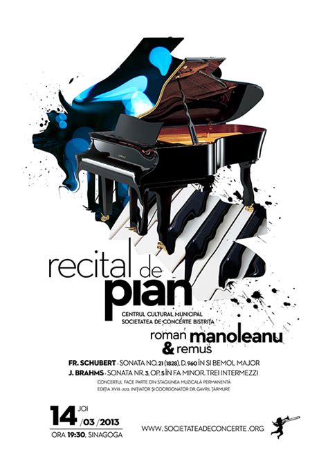 Posters for classical music concerts on Behance