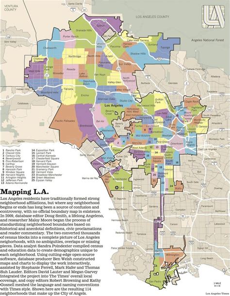 Los Angeles zoning map - City of Los Angeles zoning map (Kalifornien - USA)