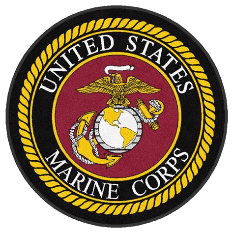 Buy U.S. Marines Corps Round Logo Rug Online | Rug Rats