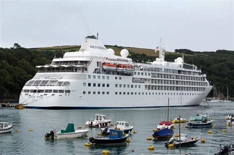 Luxury cruise ship Silver Wind arrives in Fowey harbour - Cornwall Live