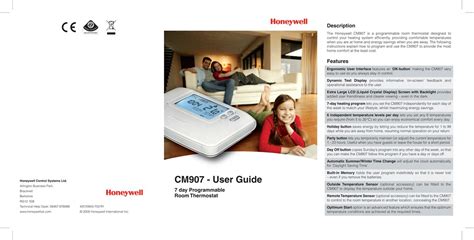 Honeywell CM907 User Manual