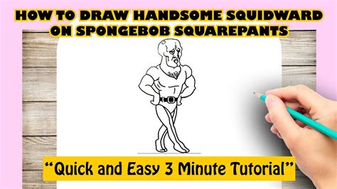 HOW TO DRAW HANDSOME SQUIDWARD ON SPONGEBOB SQUAREPANTS - YouTube