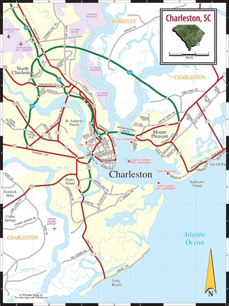 Charleston South Carolina City Map - Charleston South Carolina • mappery