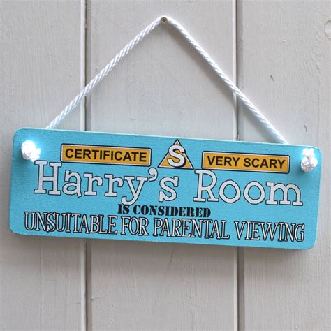 Personalised Cert S Funny Door Sign By Angelic Hen