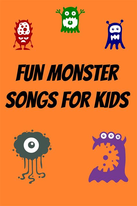 Preschool Education Music & Songs: Monsters | Preschool songs, Monster songs, Fun songs for kids