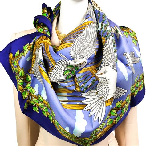 Envol Hermes Silk Scarf RARE Special Issue | Carre de Paris | Scarf ...