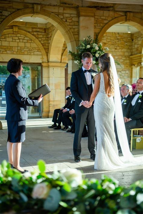 Wedding ceremony on the Loggia at Hever Castle | Italian wedding ...