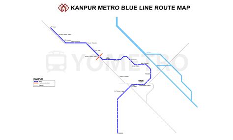 Kanpur Metro Map 2024, Stations & Metro Lines Maps - YoMetro