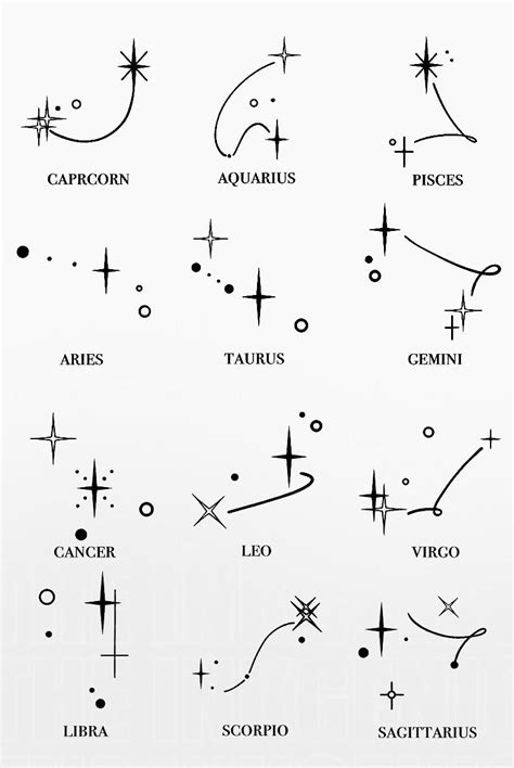 Star zodiac signs tattoo ideas – Artofit