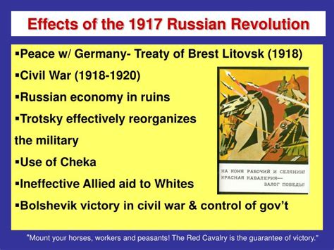 PPT - The Russian Revolution, 1917 Causes and Effects PowerPoint ...