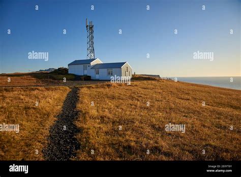 The Dyrholaey lighthouse in Iceland Stock Photo - Alamy