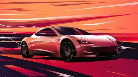 2560x1440 Tesla Roadster Digital Art 8k 1440P Resolution ,HD 4k Wallpapers,Images,Backgrounds ...