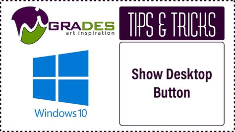 How To Show Desktop |Show Desktop Button | Windows 10 | Tips & Tricks | Hi GRADES - YouTube