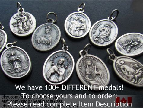 Saint Medal Charms. Patron Saint Medals. Catholic Saints - Etsy Canada