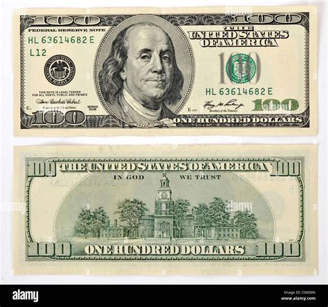 100 U.S. Dollar Banknote - Front and Back