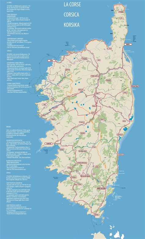 Corsica road map