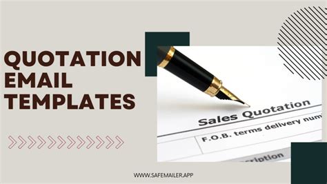 Email template for quotation and best practices - SafeMailer