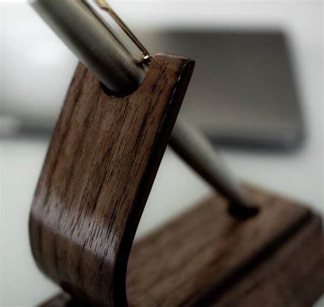 Luxury Walnut Pen Holder Stand By Noir.Design