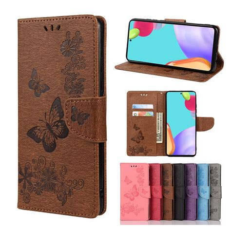 For Samsung Galaxy A23 5G Butterfly Embossed Horizontal Flip Leather Phone Case with Card Slot ...