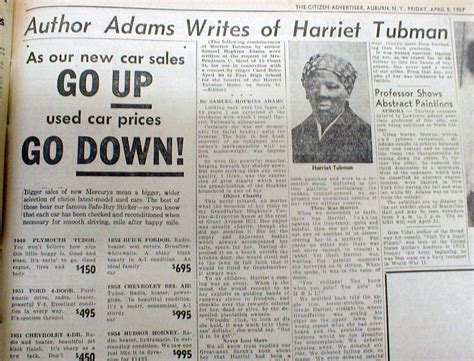 1957 newspaper African-American hero HARRIETT TUBMAN -An Eyewitness Description | eBay