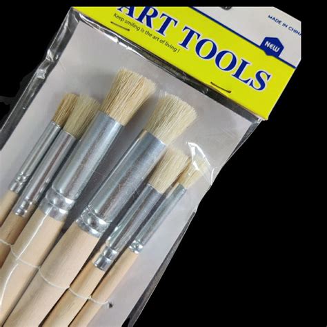 Stencil Brush set of 6 ( Crafting Tools ) – Kraftily Konnect