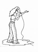 Singer Coloring Pages  Cool sketch template
