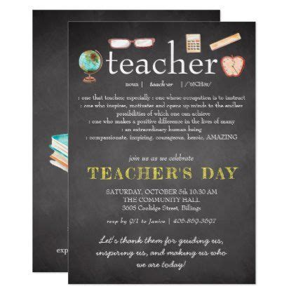 Teacher Appreciation | Teachers Day Invitation | Zazzle | Teachers' day ...