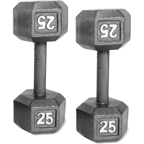 CAP Barbell Cast Iron Dumbbell, 25 Lb. Pair - Walmart.com