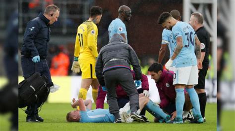 De Bruyne Carried Off at Palace as Jesus Also Suffers Injury