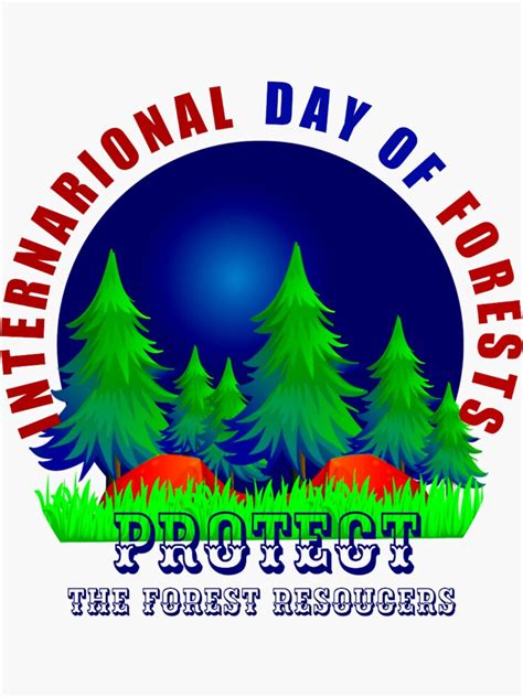 "International Day Of Forests" Sticker for Sale by Fashionhouse99 | Redbubble