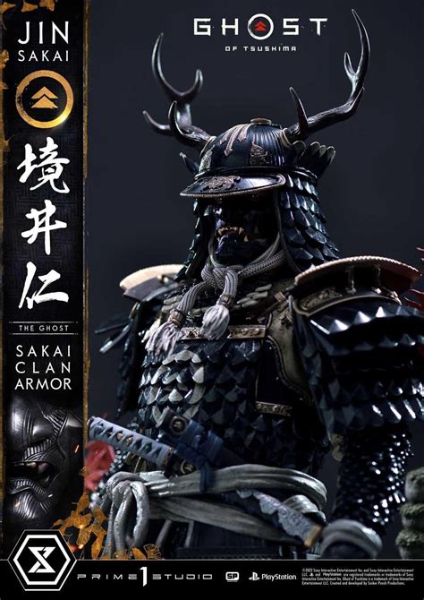 Ghost of Tsushima Sakai Clan Armor Statue Debuts from Prime 1 Studio