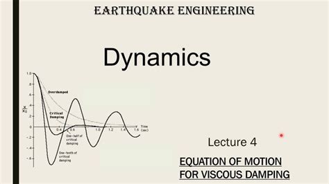 Lecture 4 EQUATION OF MOTION FOR VISCOUS DAMPING | Part 1 [ Structural ...