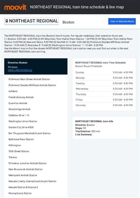 2 Amtrak Northeast Regional Schedule Pdf Files | Download Free ...