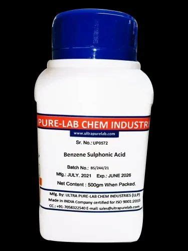 Benzene Sulphonic Acid, Purity: 90%, CAS Number: 98-11-3 at Rs 3968/kg in Mumbai