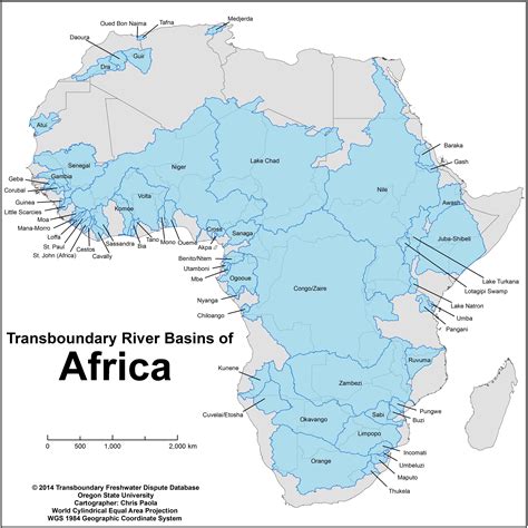 Map Of Africa Rivers – Verjaardag Vrouw 2020