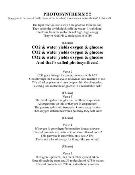 PHOTOSYNTHESIS!!!!! CO2 & water yields oxygen & glucose CO2