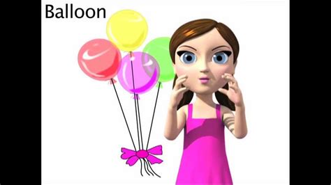 Balloon - ASL sign for Balloon - Animated - YouTube