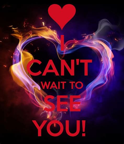 'I CAN'T WAIT TO SEE YOU! ' Poster | Good morning sweetheart quotes ...