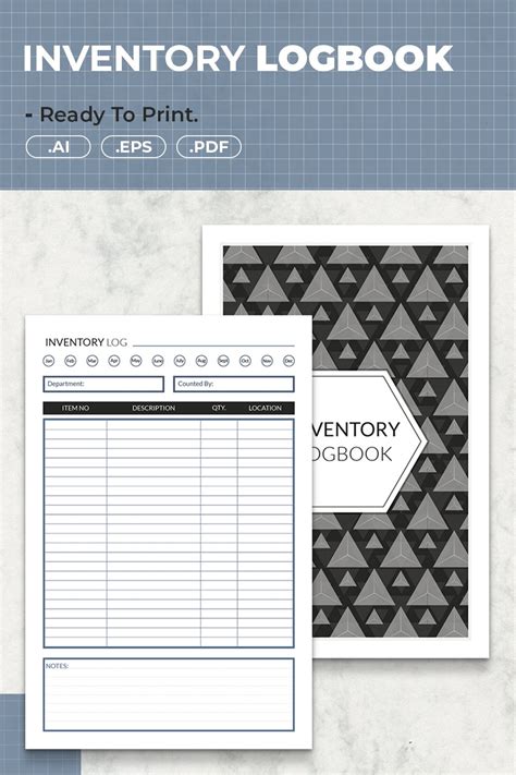 Inventory Logbook | Printable Template