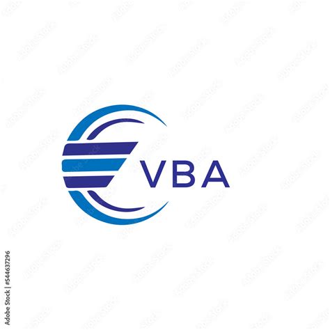 VBA letter logo. VBA blue image on white background. VBA vector logo ...