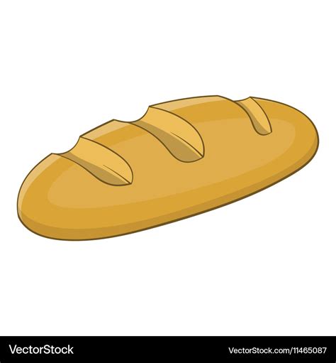 Bread icon cartoon style Royalty Free Vector Image