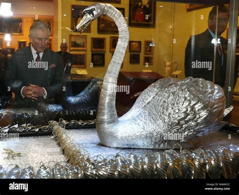 Silver swan bowes museum hi-res stock photography and images - Alamy