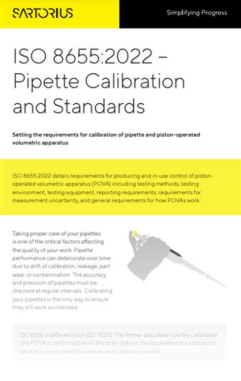 Tips and Standards for Pipette Calibration | Lab Manager