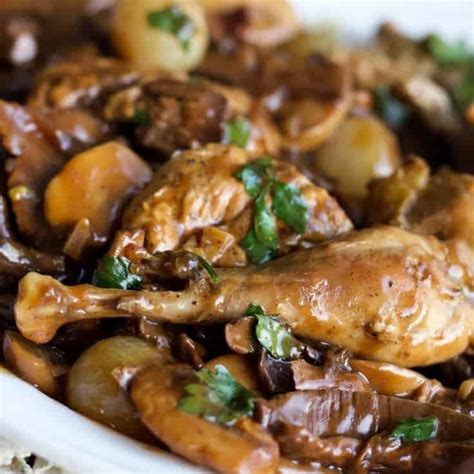 Wild Pheasant In Mushroom and Wine Sauce | Homemade Food Junkie