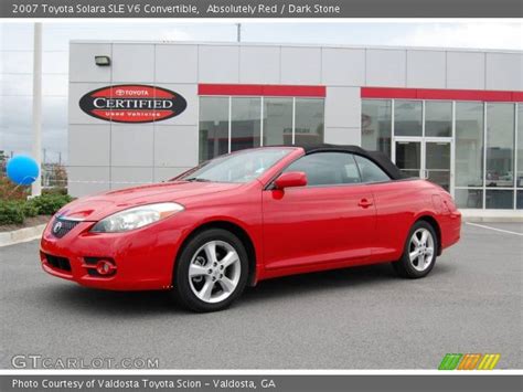 Absolutely Red - 2007 Toyota Solara SLE V6 Convertible - Dark Stone Interior | GTCarLot.com ...