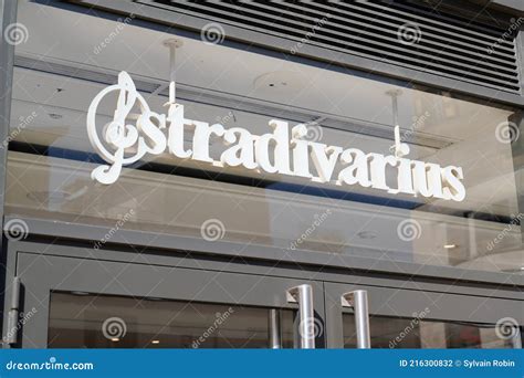 Stradivarius Logo Shop Brand and Text Sign Front of Facade Store ...