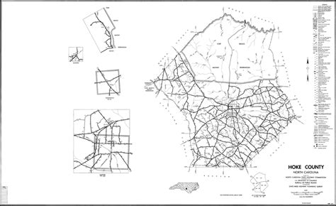 1962 Road Map of Hoke County, North Carolina